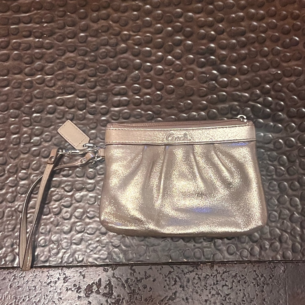 Vintage W2K Coach Gold Coin Purse